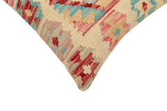 handmade Traditional Pillow Beige Rust Hand-Woven SQUARE 100% WOOL Hand woven turkish pillow2 x 2