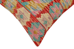 handmade Traditional Pillow Rust Blue Hand-Woven SQUARE 100% WOOL Hand woven turkish pillow2 x 2