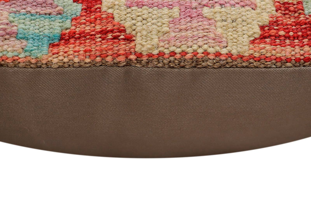 handmade Traditional Pillow Red Blue Hand-Woven SQUARE 100% WOOL Hand woven turkish pillow2 x 2