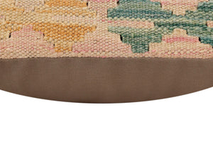 handmade Traditional Pillow Red Blue Hand-Woven SQUARE 100% WOOL Hand woven turkish pillow2 x 2
