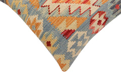 handmade Traditional Pillow Blue Red Hand-Woven SQUARE 100% WOOL Hand woven turkish pillow2 x 2