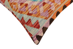 handmade Traditional Pillow Red Blue Hand-Woven SQUARE 100% WOOL Hand woven turkish pillow2 x 2