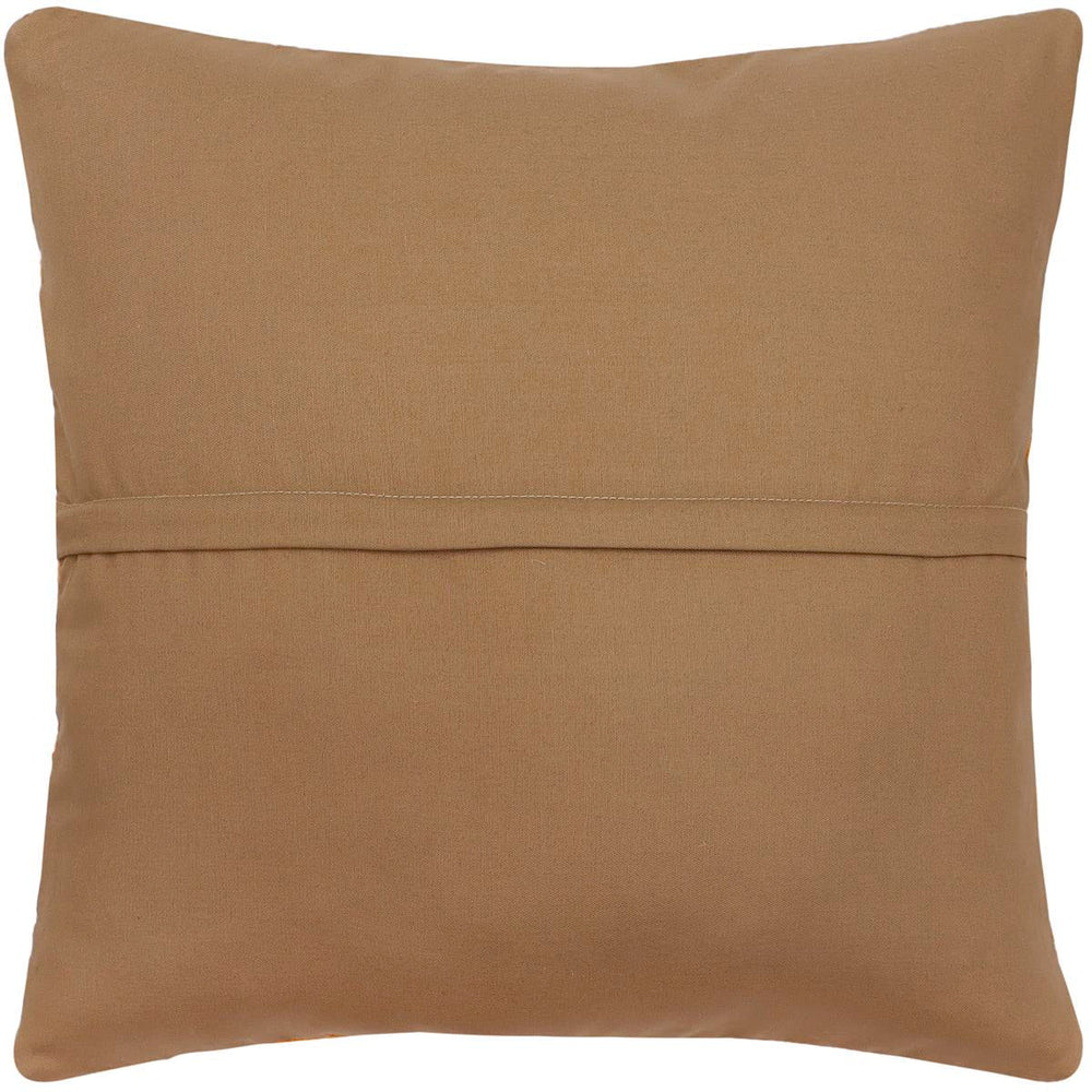 handmade Traditional Pillow Rust Blue Hand-Woven SQUARE 100% WOOL Hand woven turkish pillow2 x 2