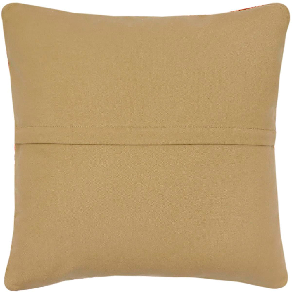 handmade Traditional Pillow Red Blue Hand-Woven SQUARE 100% WOOL Hand woven turkish pillow2 x 2