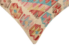 handmade Traditional Pillow Red Blue Hand-Woven SQUARE 100% WOOL  Hand woven turkish pillow  2 x 2