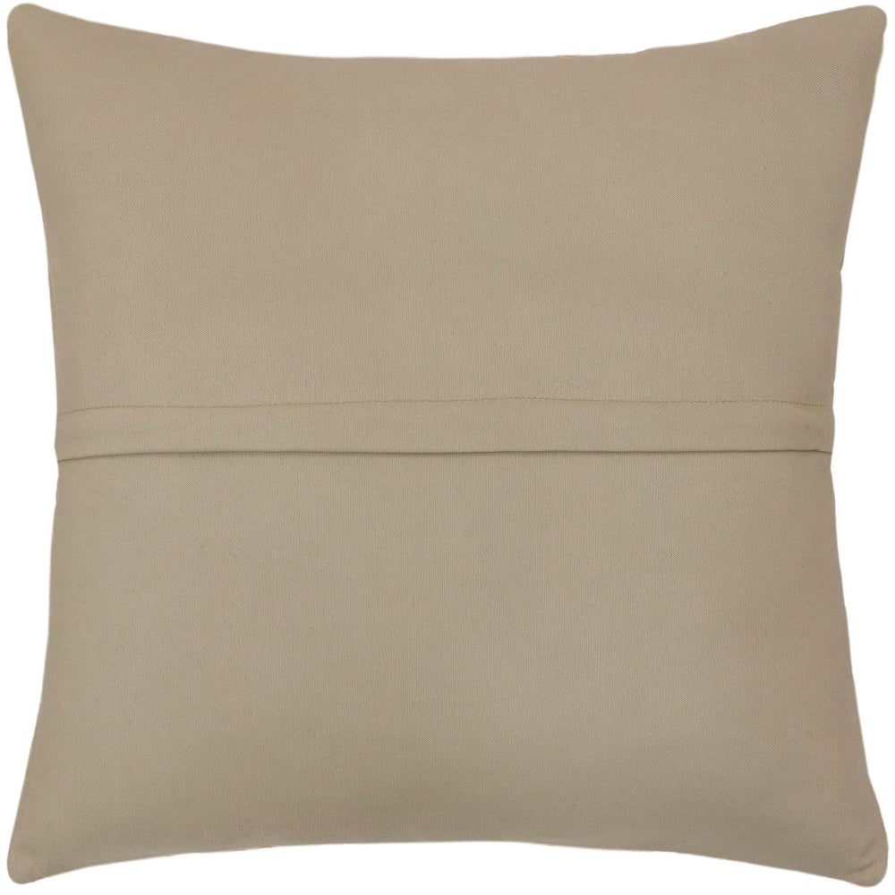 handmade Traditional Pillow Rust Blue Hand-Woven SQUARE 100% WOOL Hand woven turkish pillow2 x 2