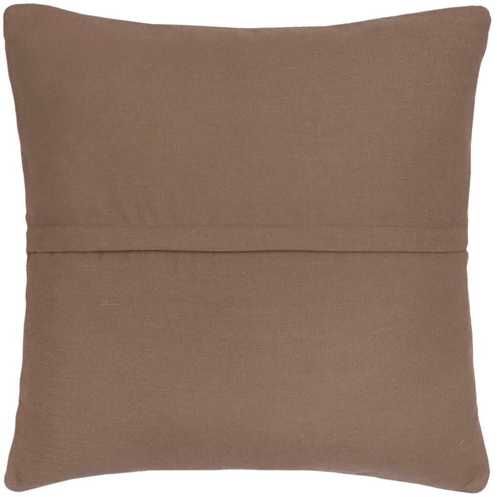handmade Traditional Pillow Red Blue Hand-Woven SQUARE 100% WOOL Hand woven turkish pillow2 x 2