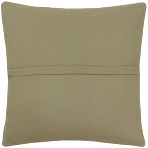 handmade Traditional Pillow Rust Blue Hand-Woven SQUARE 100% WOOL Hand woven turkish pillow2 x 2