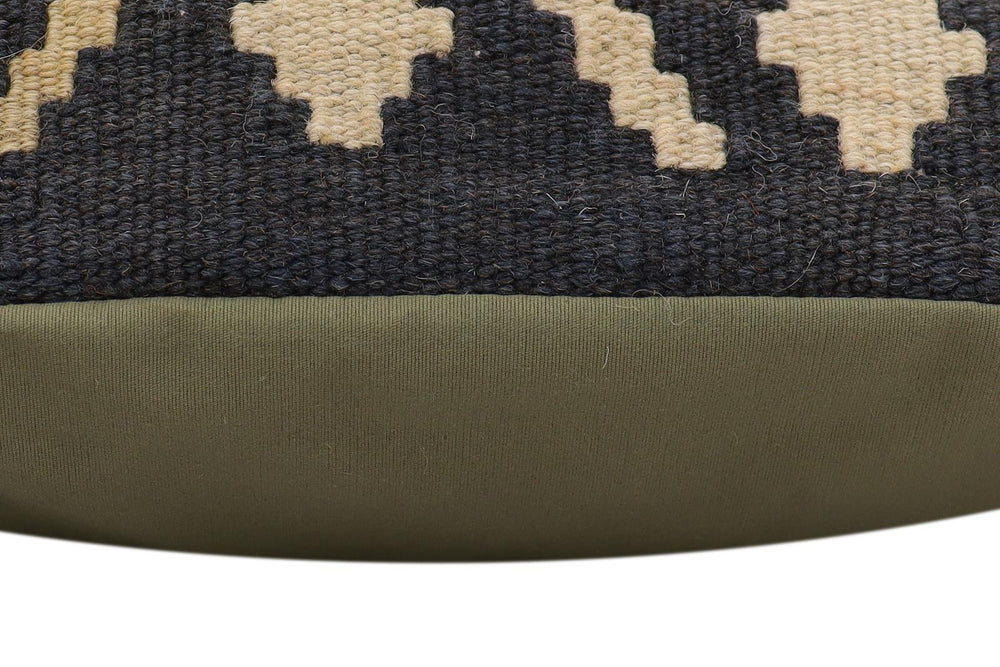 handmade Traditional Pillow Rust Blue Hand-Woven SQUARE 100% WOOL  Hand woven turkish pillow  PILLOW