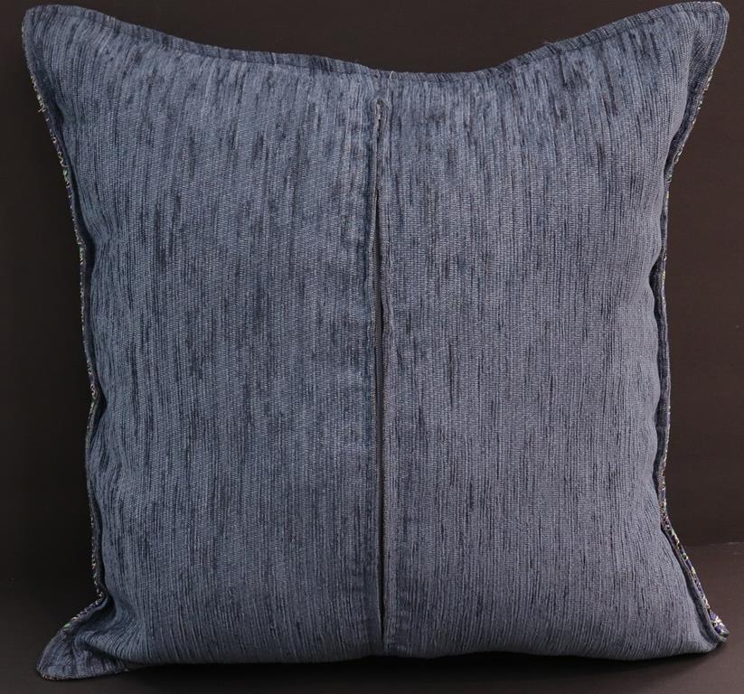 handmade Geometric Pillow Blue Green Handmade RECTANGLE throw pillow 2X2