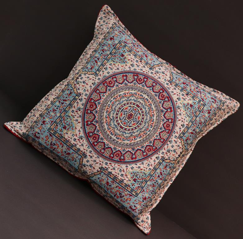 handmade Geometric Pillow Ivory Red Handmade RECTANGLE throw pillow 2X2